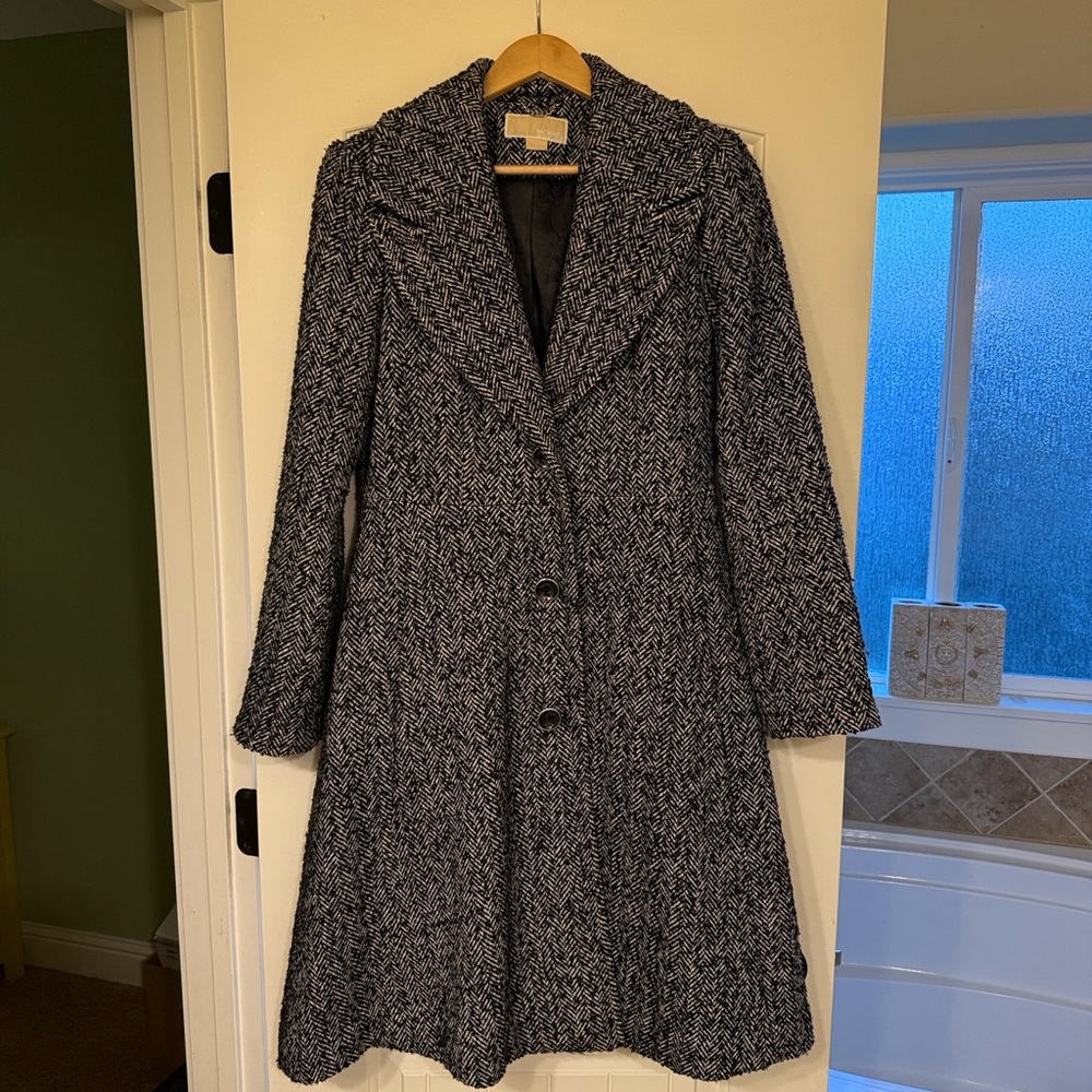 Michael Kors Herringbone Trench Coat